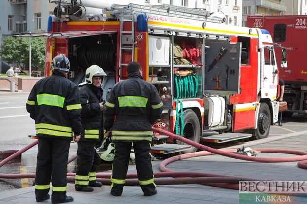 Владикавказские пожарные тушили многоквартирный частный дом