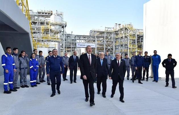 Ильхам Алиев открыл карбамидный завод SOCAR в Сумгайыте