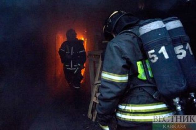 Пожар на площади 100 кв м случился в санатории в Ессентуках