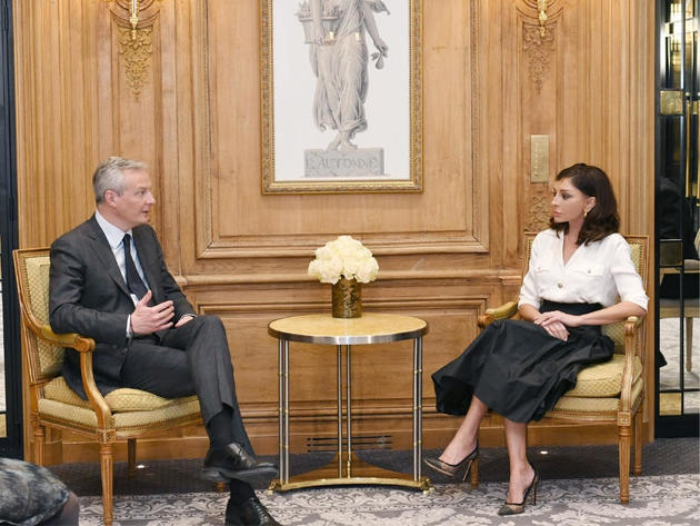 Мехрибан Алиева встретилась с министром экономики и финансов Франции 