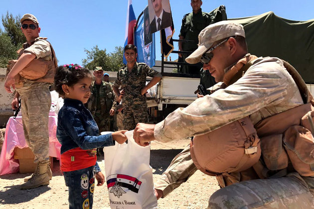 Сирийская провинция Риф-Дамаск получила российскую гуманитарную помощь 
