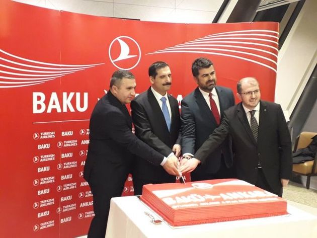 В бакинском аэропорту Гейдар Алиев открыли прямые рейсы Анкара-Баку-Анкара