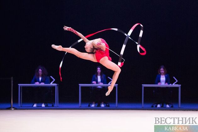 Подиумные тренировки участниц Кубка мира по художественной гимнастике состоялись в Баку