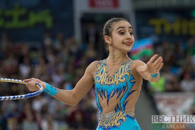 Зохра Агамирова закрепилась на шестой строчке квалификации упражнений с обручем Кубка мира по художественной гимнастике в Баку