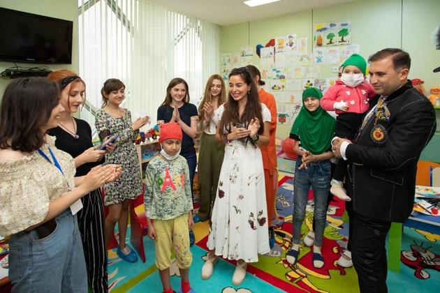 Лейла Алиева посетила Детскую клинику Национального центра онкологии