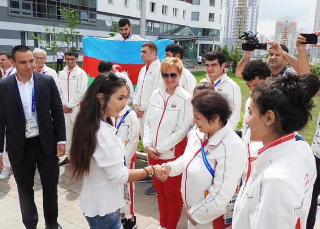 Лейла Алиева встретилась со спортсменами-участниками II Европейских игр из Азербайджана
