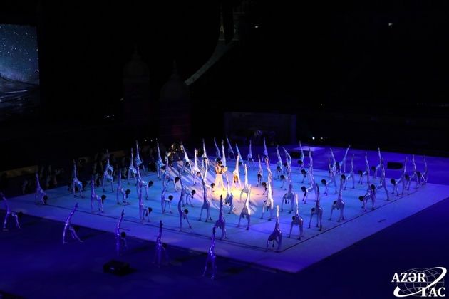Генеральную репетицию "Сказки Востока" провели перед ЧМ по художественной гимнастике в Баку