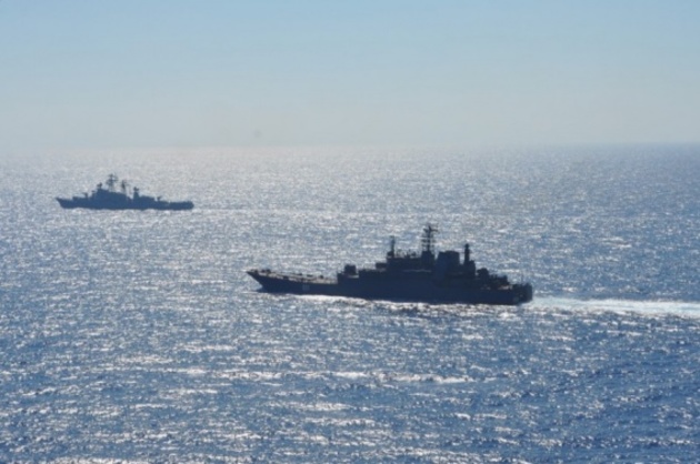 Черноморский флот провел учения на Крымском полуострове