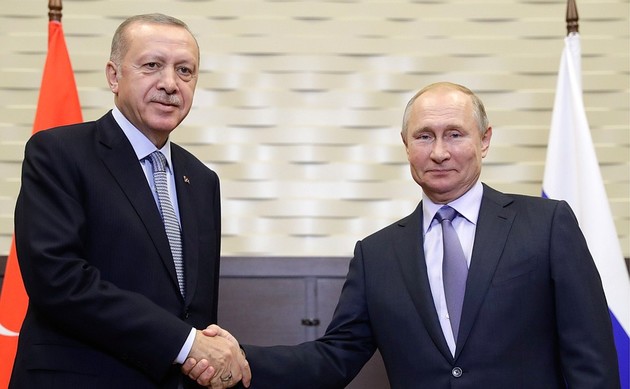 Путин заявил о тесном контакте с Эрдоганом по Сирии