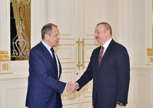 Ильхам Алиев встретился с Сергеем Лавровым в Баку