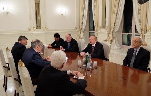 Ильхам Алиев встретился с Сергеем Лавровым в Баку
