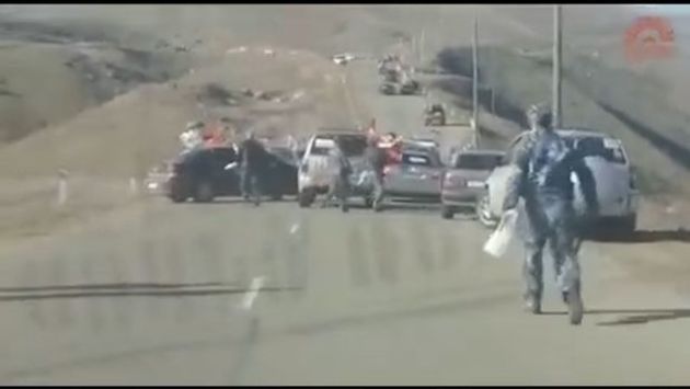 Сепаратисты и оккупанты спасаются бегством из Агдере (ВИДЕО)