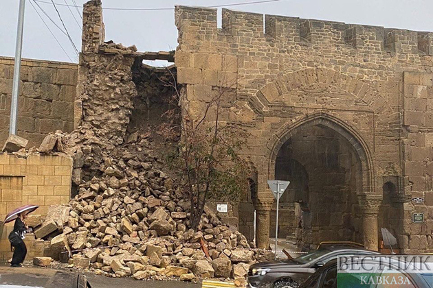 Как сейчас выглядит развалившаяся южная стена Нарын-Кала в Дербенте (ФОТО)