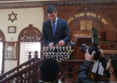 Посол Израиля в Азербайджане зажег первую ханукальную свечу в Красной Слободе