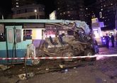 Автобус почти развалился после ДТП в Ереване