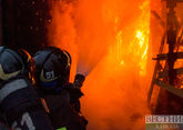 На Ереванской улице в Москве горит здание