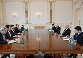 Ильхам Алиев провел встречу с иранским министром дорог
