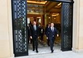 Ильхам Алиев встречает лидеров Центральной Азии