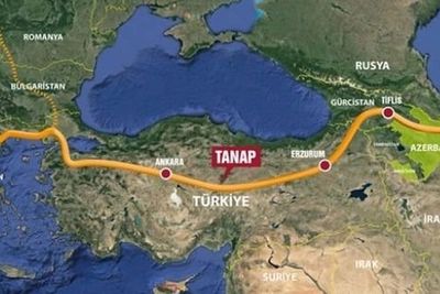 В Турцию из Азербайджана по TANAP перекачано свыше 3 млрд кубометров газа