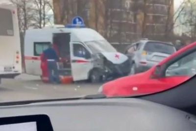 В ДТП в Краснодаре попала карета скорой помощи