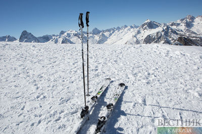 Снегопад в Сочи закрыл несколько горнолыжных трасс