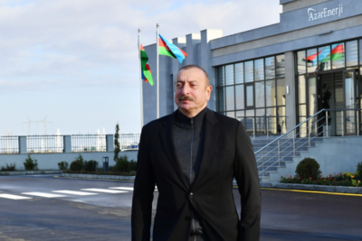 Ильхам Алиев открыл подстанцию &quot;Яшма&quot;, связывающую энергосистемы России и Азербайджана