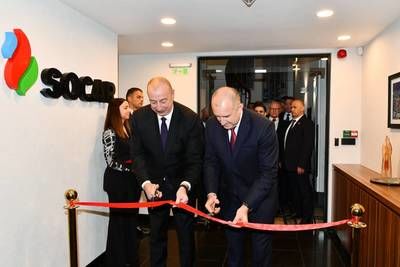 Ильхам Алиев открыл офис SOCAR в Софии
