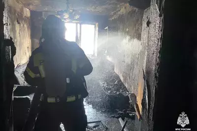 Пожар в Минводах: сгорела квартира, погиб человек