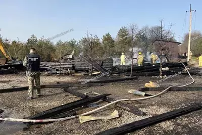 Пожар на базе отдыха в Краснодарском крае: найдены оружие и патроны