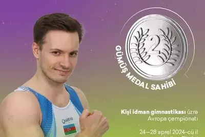 Азербайджанский гимнаст завоевал серебро ЧЕ